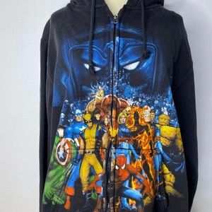 Y2K MARVEL Hoodie Size Large